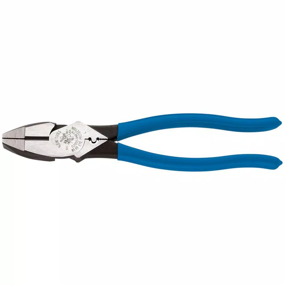 Klein Tools 9 in. Heavy Duty Side Cutting Crimping Pliers
