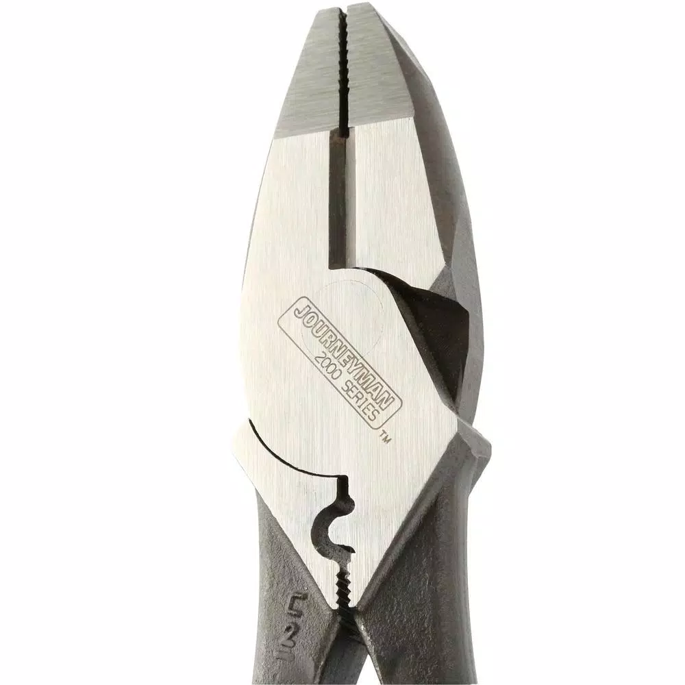 Klein Tools 9 in. Journeyman Heavy Duty Side Cutting Crimping and Tape Pulling Pliers