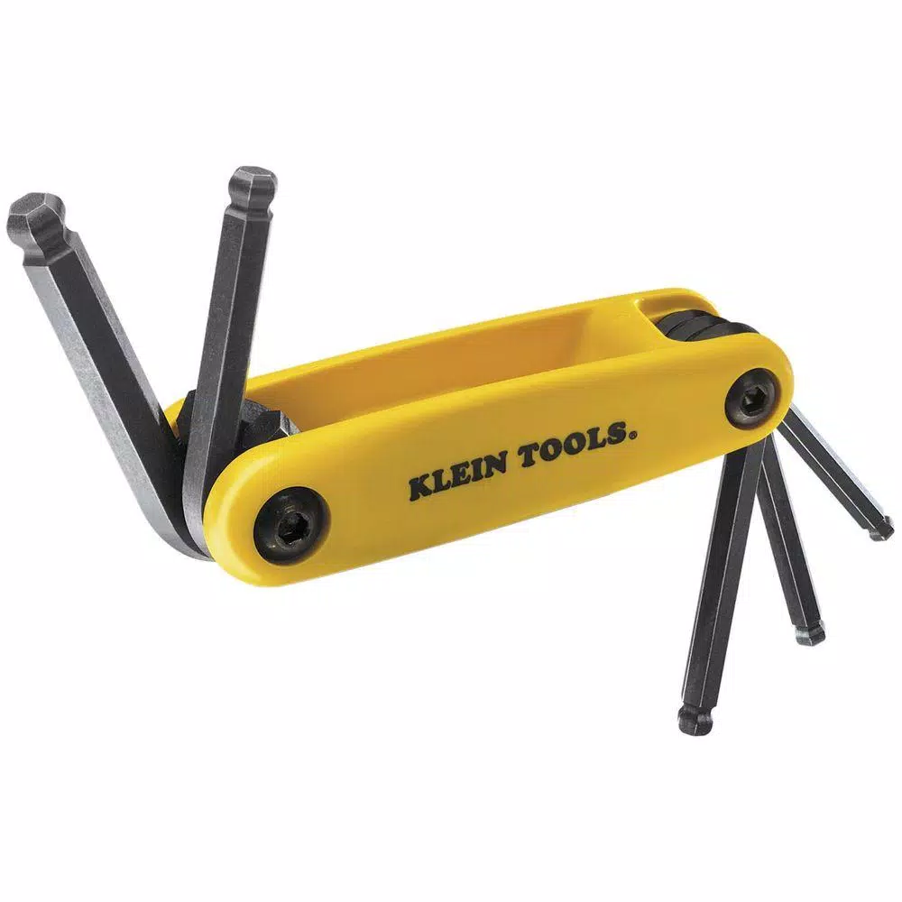 Klein Tools 5 in. Sizes Grip-It Ball Hex Key Set