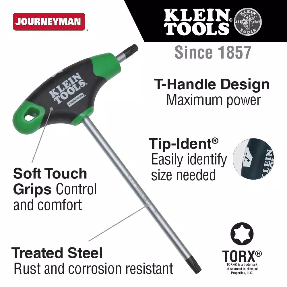 Klein Tools T27 Torx 6 in. Journeyman T-Handle