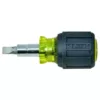Klein Tools Stubby Multi-Bit Screwdriver/Nut Driver- Cushion Grip Handle