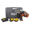 Klein Tools Battery-Operated 12-Ton Crimper with Two 4 Ah Batteries, Charger and Case