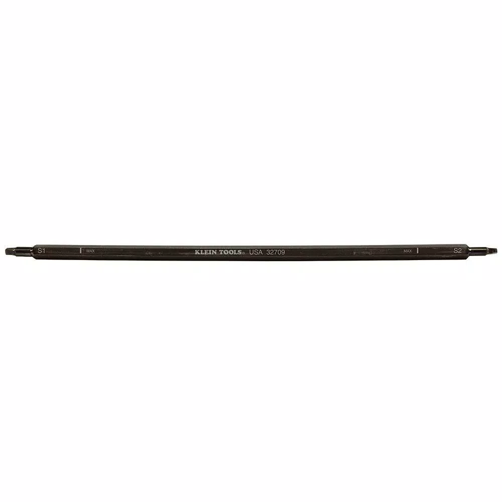 Klein Tools Replacement Adjustable Length Screwdriver Blades, Square #1 and #2