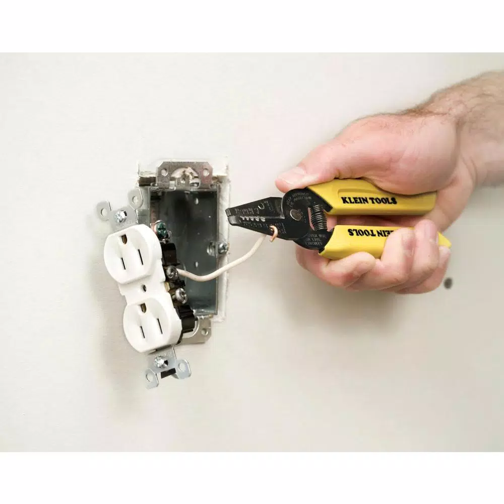 Klein Tools 6-1/4 in. Wire Stripper and Cutter for 10-18 AWG Solid Wire
