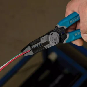 Klein Tools 8-18 Solid/10-20 Stranded Heavy-Duty Wire Stripper with Shear-Cut