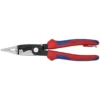 KNIPEX 8 in. 6-in-1 Electrical Installation Pliers with Dual-Component Comfort Grips and Tether Attachment