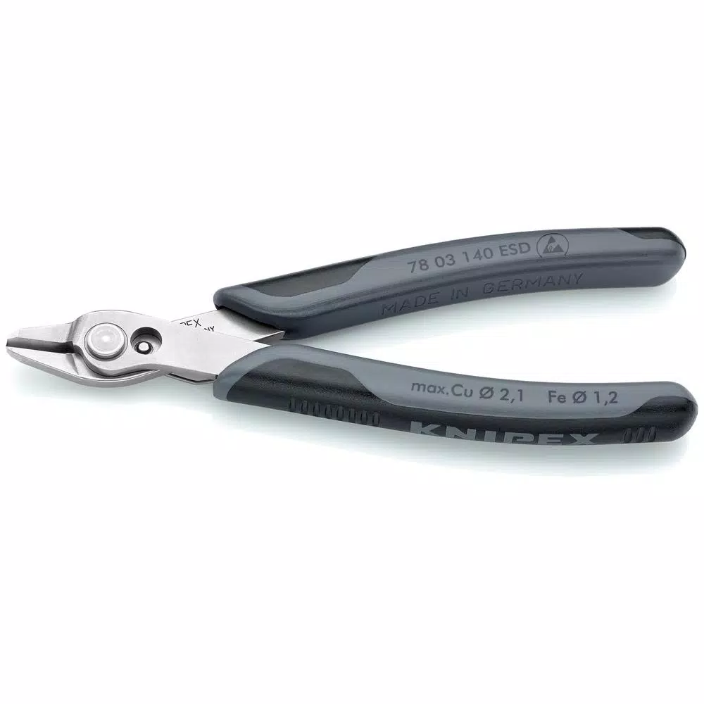 KNIPEX 5-1/2 in. Electronics Super Knips XL with ESD Handles