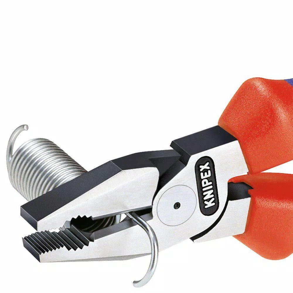 KNIPEX 9 in. High Leverage Combination Pliers with Dual-Component Comfort Grips and Tether Attachment