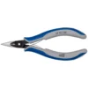 KNIPEX 5-1/4 in. Precision Electronics Gripping Pliers with Half-Round, Cross Hatched Jaws
