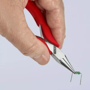 KNIPEX 4-1/2 in. Electronics Gripping Pliers with Half Round Tips