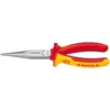 KNIPEX Heavy Duty Forged Steel 8 in. Long Nose Pliers with 61 HRC Cutting Edge and 1,000-Volt Insulation