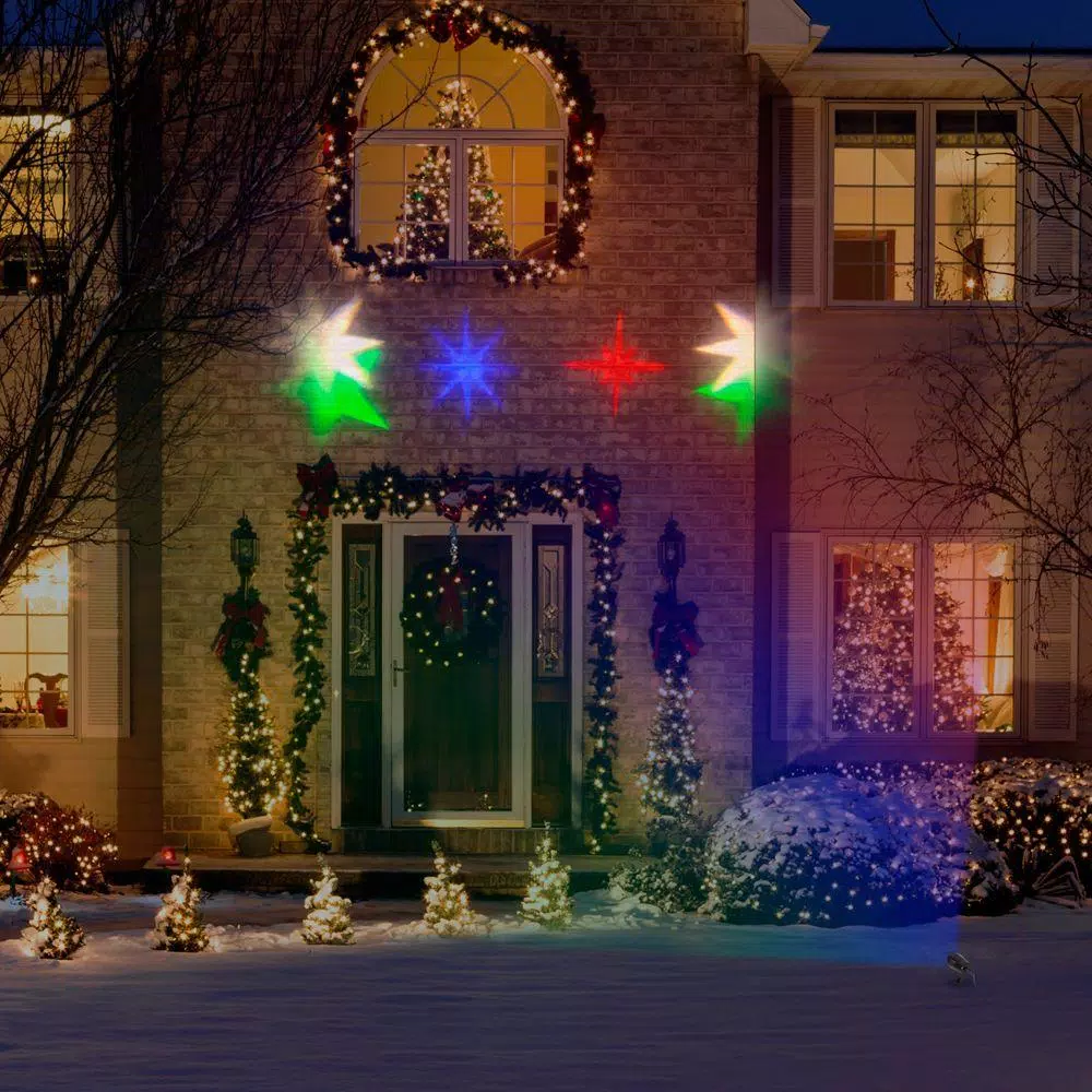 LightShow LED Projection-Whirl-a-Motion-Stars RGBW Stake Light