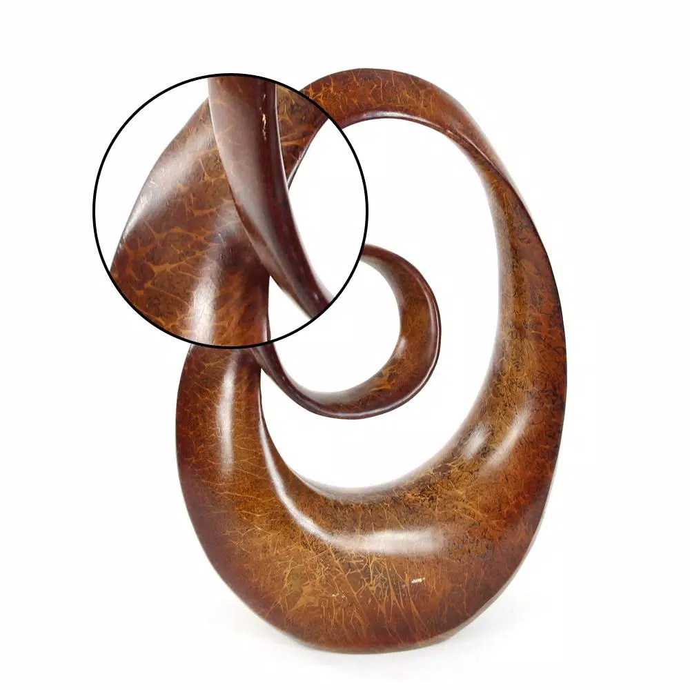 LITTON LANE 24 in. x 14 in. Decorative Abstract Sculpture in Colored Polystone
