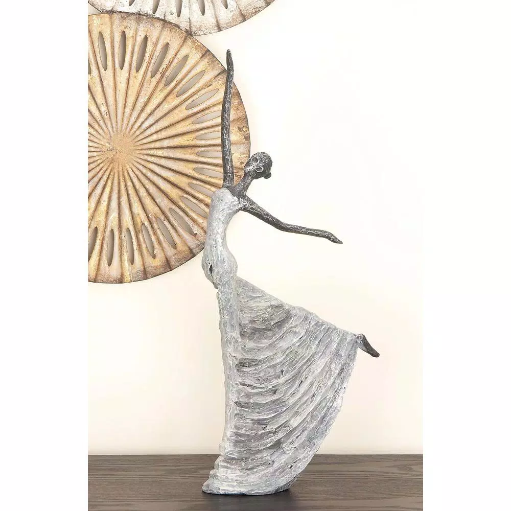 LITTON LANE 21 in. x 12 in. The Dancer Decorative Figurine in Colored Polystone