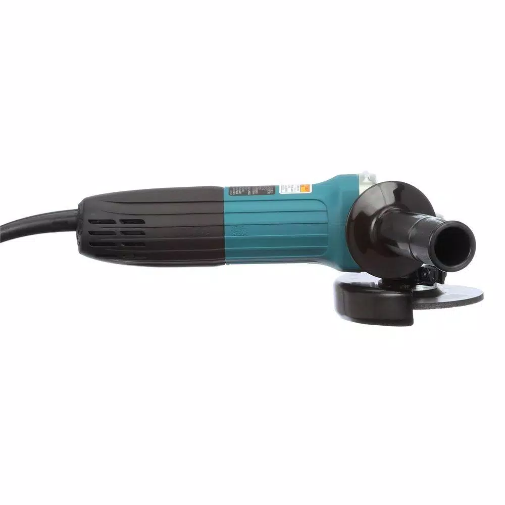 Makita 6 Amp Corded 4 in. Lightweight Angle Grinder with Grinding Wheel, Wheel Guard Side Handle Hard Case