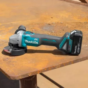 Makita 18-Volt 5.0Ah LXT Lithium-Ion Brushless Cordless 4-1/2 / 5 in. Cut-Off/Angle Grinder Kit