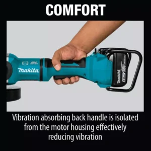 Makita 18V X2 LXT (36V) Brushless 9 in. Paddle Switch Cut-Off/Angle Grinder Kit, 5.0Ah with bonus Grinding Wheel, 10/pk