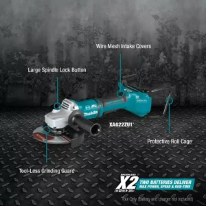 Makita 18-Volt X2 LXT Lithium-Ion 36-Volt Brushless Cordless 7 in. Cut-Off/Angle Grinder with Electric Brake and AWS Tool-Only