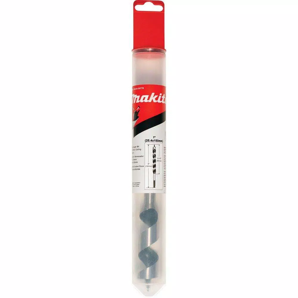 Makita 1 in. x 6 in. Steel Ship Auger Bit
