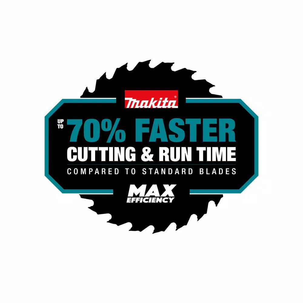 Makita 7-1/4 in. 24T Carbide-Tipped Max Efficiency Ultra-Thin Kerf Circular Saw Blade, Framing (10-Pack)