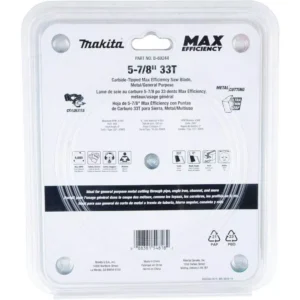 Makita 5-7/8 in. 33T Carbide-Tipped Max Efficiency Saw Blade, Metal/General Purpose