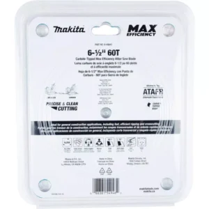 Makita 6-1/2 in. 60T Carbide-Tipped Max Efficiency Miter Saw Blade