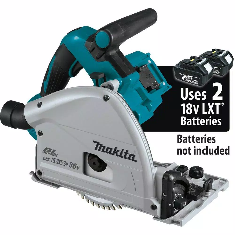 Makita 18-Volt X2 LXT (36-Volt) Brushless 6-1/2 in. Plunge Circular Saw with Bonus 6-1/2 in. 56T Carbide-Tipped Saw Blade