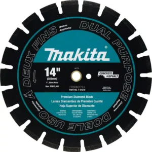 Makita 14 in. 73 cc Gas Saw with Bonus 14 in. Blade Diameter Segmented, Dual Purpose