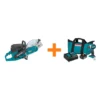 Makita 5.1 HP 73cc 14 in. Gas Saw with Bonus 18-Volt LXT Lithium-Ion Brushless Impact Driver Kit with (1) Battery 3.0Ah