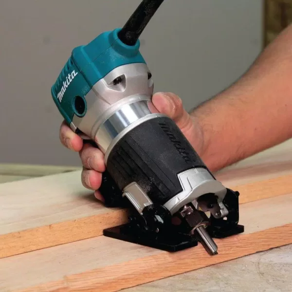 Hp Compact Router Makita 6.5 Amp 1-1/4 HP Corded Variable Speed Compact Router with 3 ...