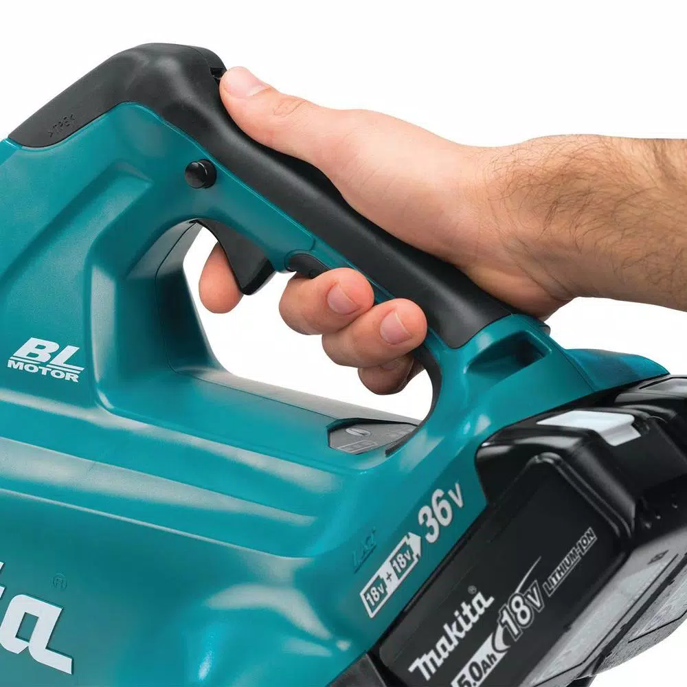 Makita 18-Volt X2 (36-Volt) LXT Lithium-Ion Brushless Cordless Blower Kit w/(2) 18V 5.0Ah Batteries and BONUS 5.0Ah Battery 2Pk
