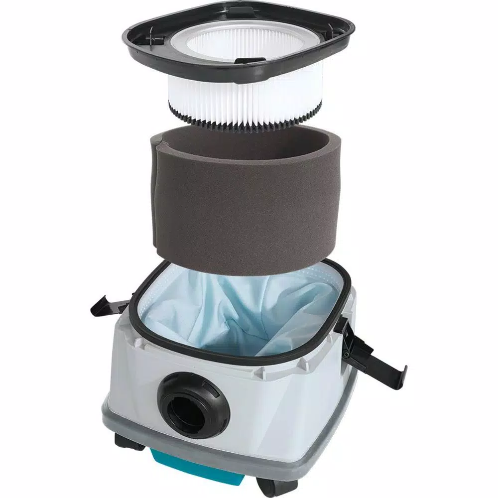 Makita 18-Volt X2 LXT 36-Volt Brushless Cordless 2.1 Gal. HEPA Filter Dry Dust Extractor/Vacuum Kit with AWS 5.0 Ah