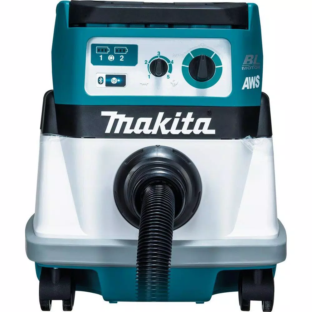Makita 18-Volt X2 LXT Lithium-Ion (36-Volt) Brushless Cordless 4 Gal. HEPA Filter Dry Dust Extractor, with AWS (Tool-Only)