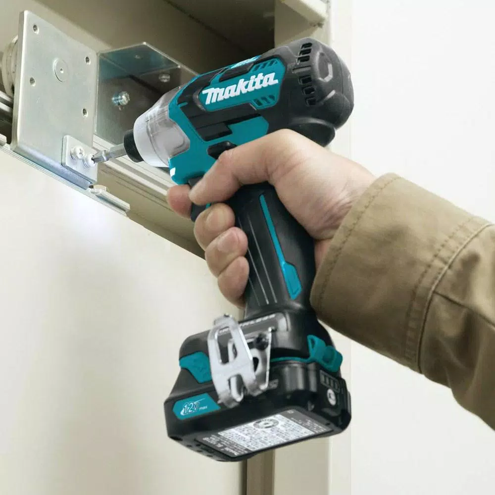 Makita 12-Volt MAX CXT Lithium-Ion Brushless 1/4 in. Cordless Impact Driver Kit with (2) Batteries 2.0Ah, Charger, Hard Case