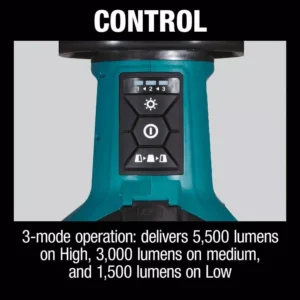 Makita 18V X2 LXT Lithium-Ion Cordless Upright L.E.D. Area Light, Light Only