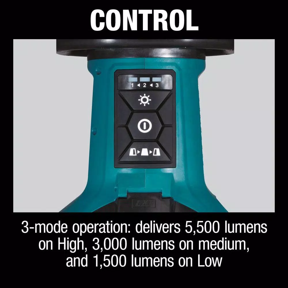 Makita 18V X2 LXT Lithium-Ion Cordless Upright L.E.D. Area Light, Light Only