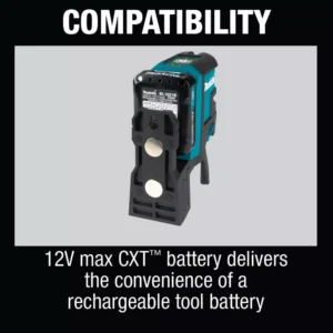 Makita 12-Volt MAX CXT Self-Leveling Cross-Line/4-Point Green Laser Kit (2.0 Ah)