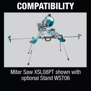 Makita 18-Volt X2 LXT (36V) Brushless 12 in. Dual-Bevel Sliding Compound Miter Saw with bonus Compact Folding Miter Saw Stand