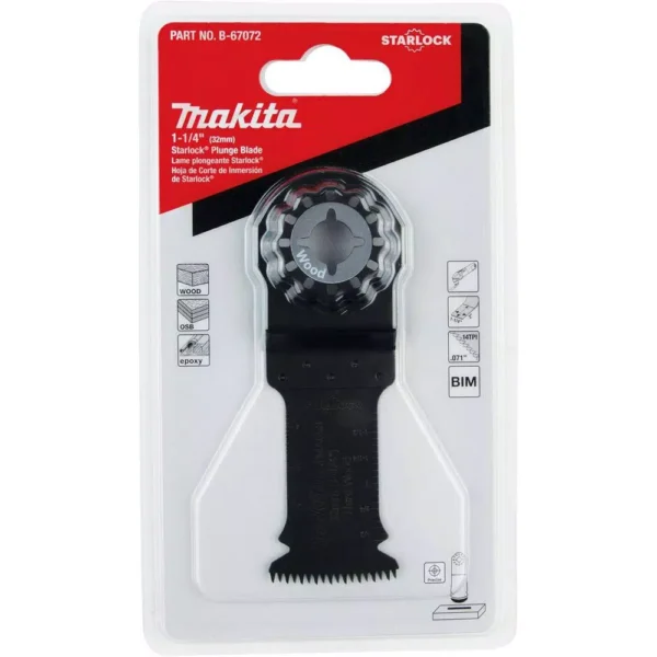 Lame Makita B-69777 Starlock – 53mm, 14TPI, BiM, Pour Matériaux Variés !
