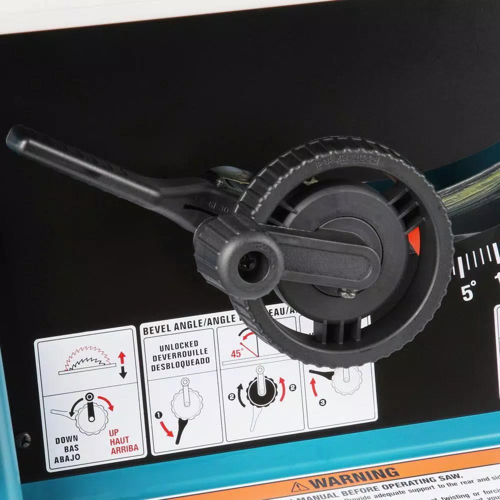 Makita 15 Amp 10 in. Corded Contractor Table Saw with Portable Stand, 25 in. Rip Capacity and 32T Carbide Blade