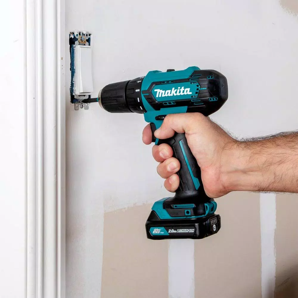 Makita 12-Volt MAX CXT Lithium-Ion Cordless 3/8 in. Driver Drill Kit, 2.0 Ah