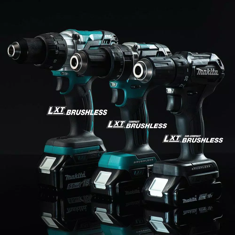 Makita 18-Volt 2.0 Ah LXT Lithium-Ion Sub-Compact Brushless Cordless 1/2 in. Driver Drill Kit