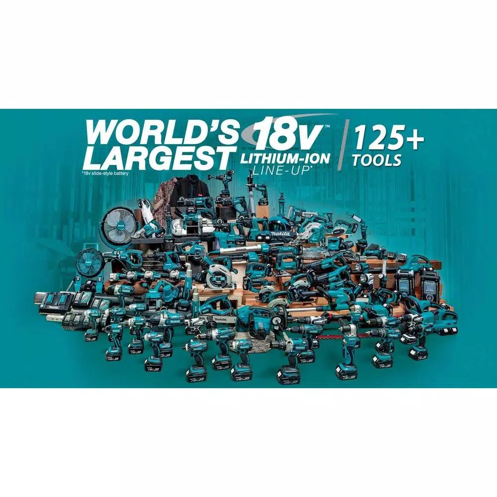Makita 18-Volt LXT Lithium-Ion High Capacity Battery Pack 4.0Ah with Fuel Gauge and Charger Starter Kit