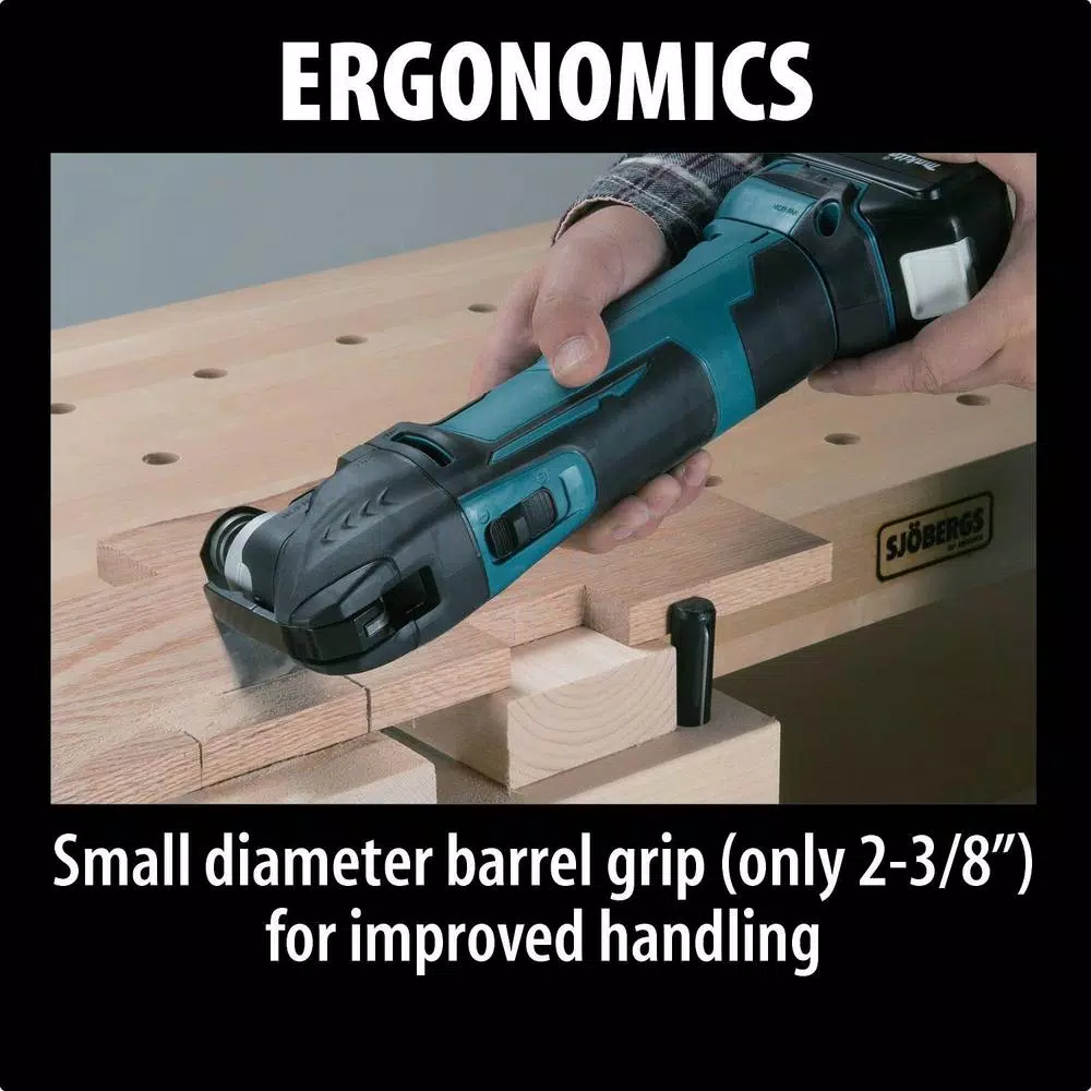 Makita 18-Volt LXT 4.0 Ah Battery and Rapid Optimum Charger Starter Pack with Bonus 18-Volt LXT Cordless Multi-Tool (Tool-Only)