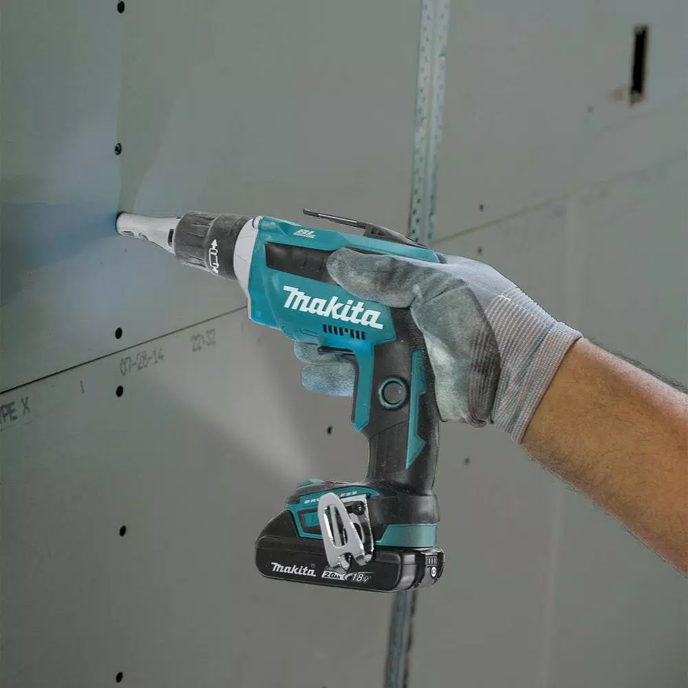 Makita 18-Volt 2.0Ah LXT Lithium-Ion Compact Cordless Combo Kit (2-Piece) (Brushless Drywall Screwdriver/ Cut-Out Tool)