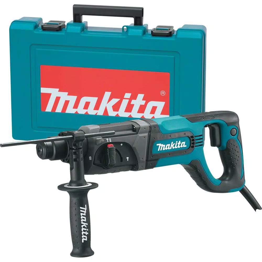 Makita 7 Amp Corded 1 in. SDS-Plus Concrete/Masonry Rotary Hammer Drill with Side Handle and Hard Case