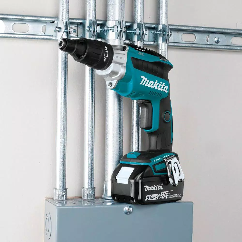 Makita 18-Volt 5.0 Ah LXT Lithium-Ion Brushless Cordless 2500 RPM Screwdriver Kit
