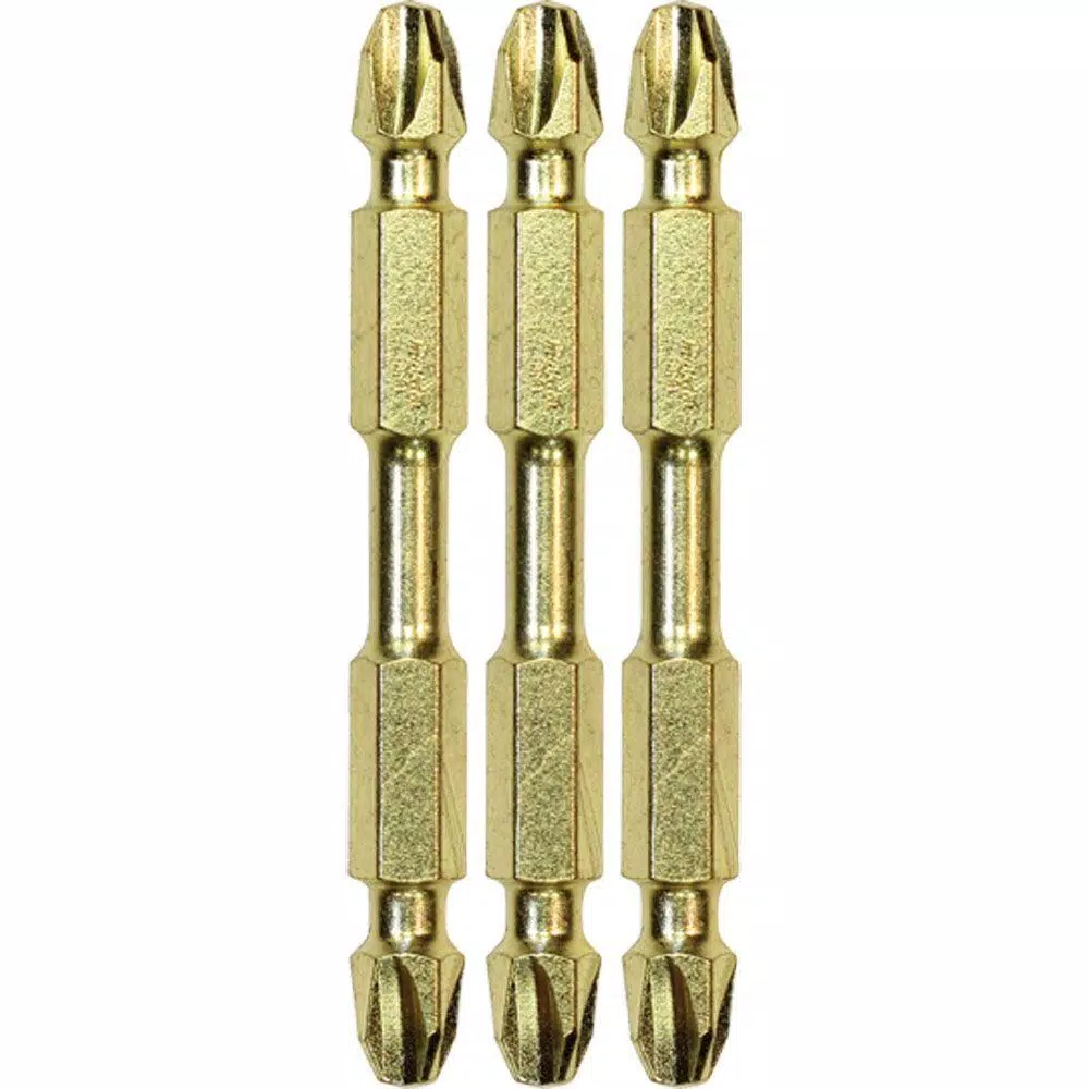 Makita Impact GOLD #3 (2-1/2 in.) Philips Double-Ended Power Bit (3-Piece)