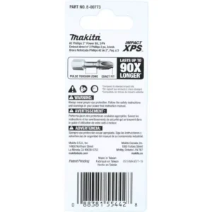Makita Impact XPS #2 Phillips 2 in. Power Bit (3-Pack)