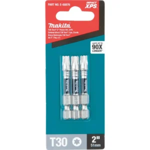 Makita IMPACT XPS T30 Torx 2 in. Power Bit (3-Pack)